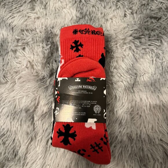 Chrome Hearts Stencil Socks 3 Pack - Picture 3 of 3